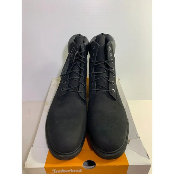 .393 Timberland Classic 6 IN, Waterproof boot Black Nubuck-US 13 MENS M/M - Picture 3 of 6